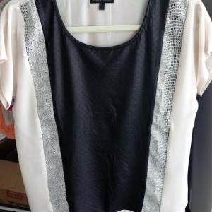 Vintage PLUS Snakeskin Sheer Blouse main image 0